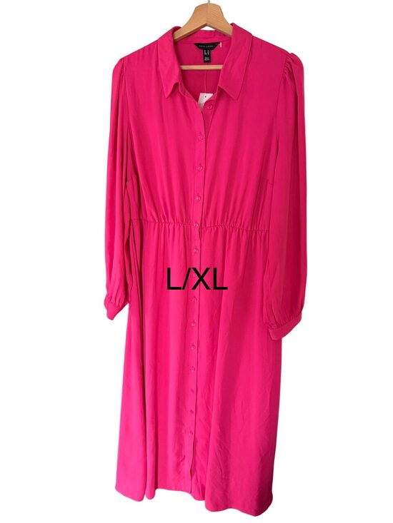 Fuksija kleita L/XL